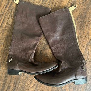 Frye Zip Back Brown Leather Boots - Size 8
